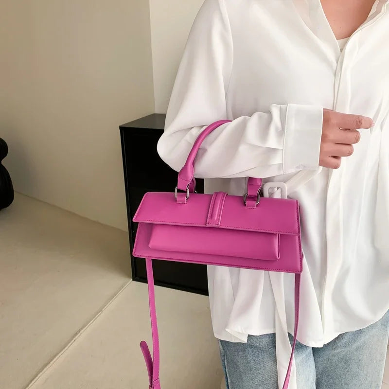 Bolso cruzado de piel sintética para mujer – Bandolera elegante con cremallera de alta calidad