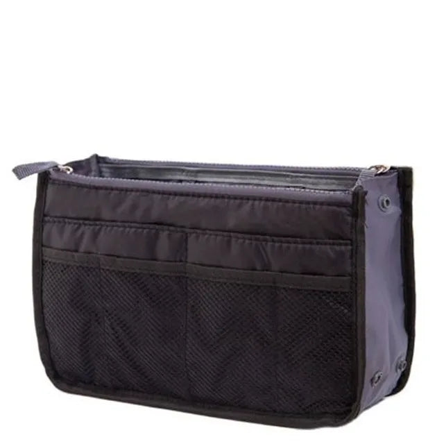 Bolsa organizadora de nailon – Neceser de viaje grande y ligero para maquillaje y cosméticos