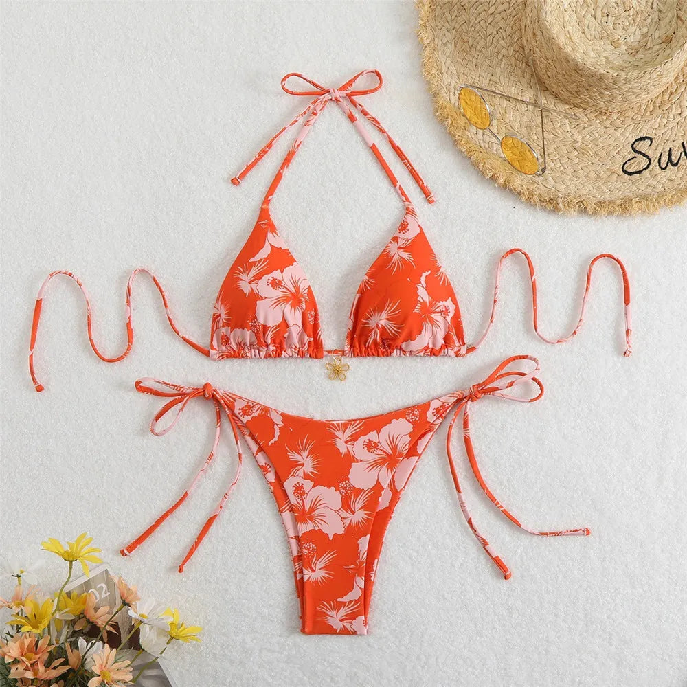 Bikini Floral-Sensualidad, estilo y ajuste perfecto