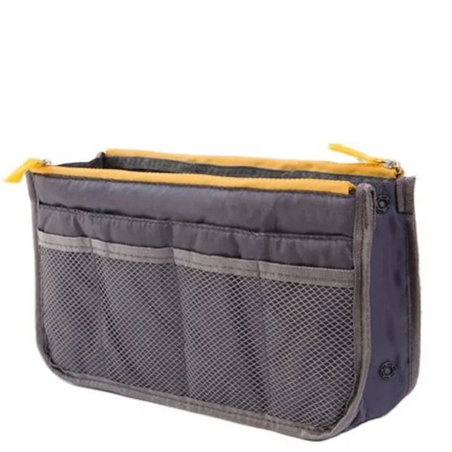 Bolsa organizadora de nailon – Neceser de viaje grande y ligero para maquillaje y cosméticos