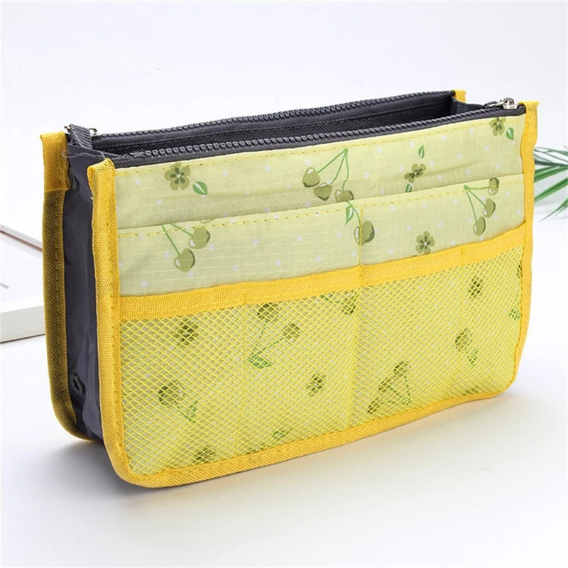 Bolsa organizadora de nailon – Neceser de viaje grande y ligero para maquillaje y cosméticos