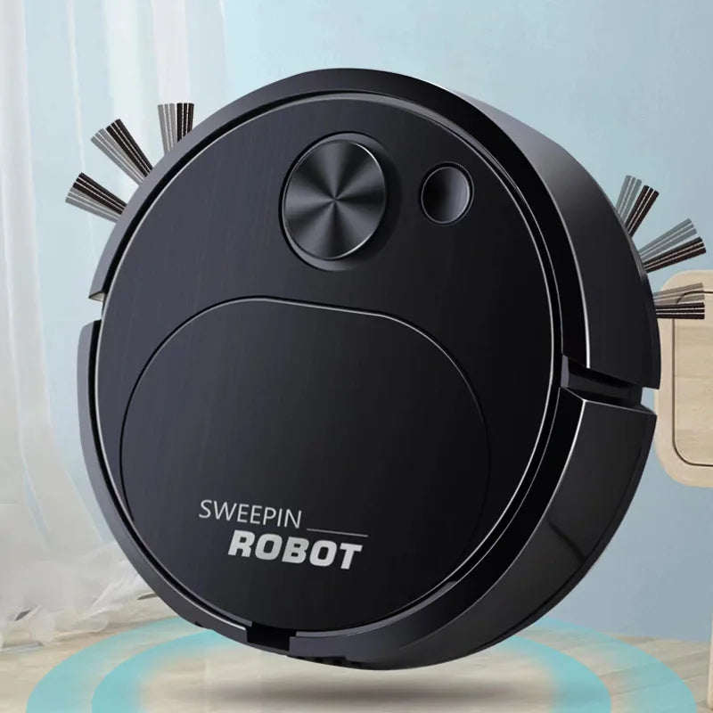Robot aspirador inteligente 3 en 1 – Mini aspiradora inalámbrica recargable por USB, succión 1500Pa, ideal para el hogar y la oficina