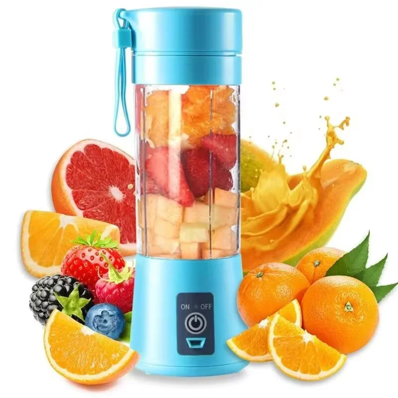 Mini exprimidor eléctrico portátil USB – Licuadora recargable para jugos, batidos, frutas y smoothies