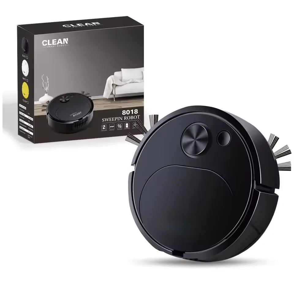 Robot aspirador inteligente 3 en 1 – Mini aspiradora inalámbrica recargable por USB, succión 1500Pa, ideal para el hogar y la oficina
