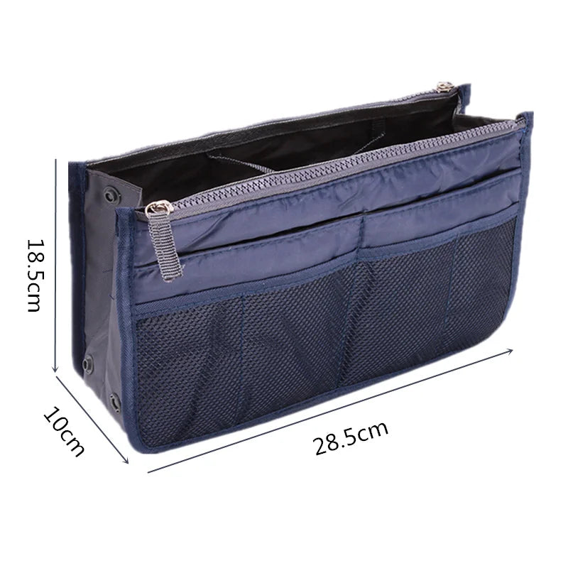 Bolsa organizadora de nailon – Neceser de viaje grande y ligero para maquillaje y cosméticos