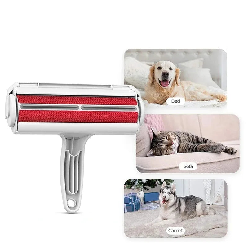 Pet Hair Remover Roller - Self-Cleaning & Reusable - Say goodbye to hair on sofas, beds, and carpets!