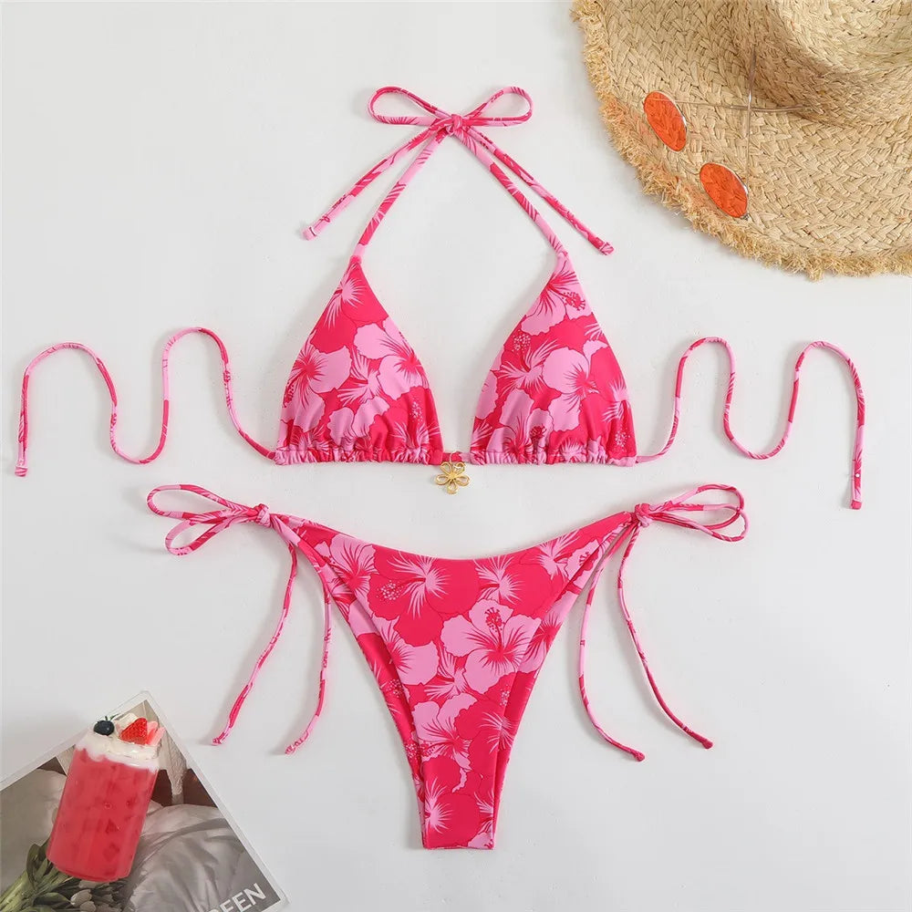 Bikini Floral-Sensualidad, estilo y ajuste perfecto