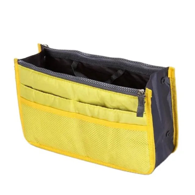 Bolsa organizadora de nailon – Neceser de viaje grande y ligero para maquillaje y cosméticos