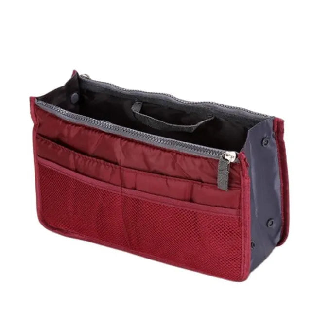 Bolsa organizadora de nailon – Neceser de viaje grande y ligero para maquillaje y cosméticos