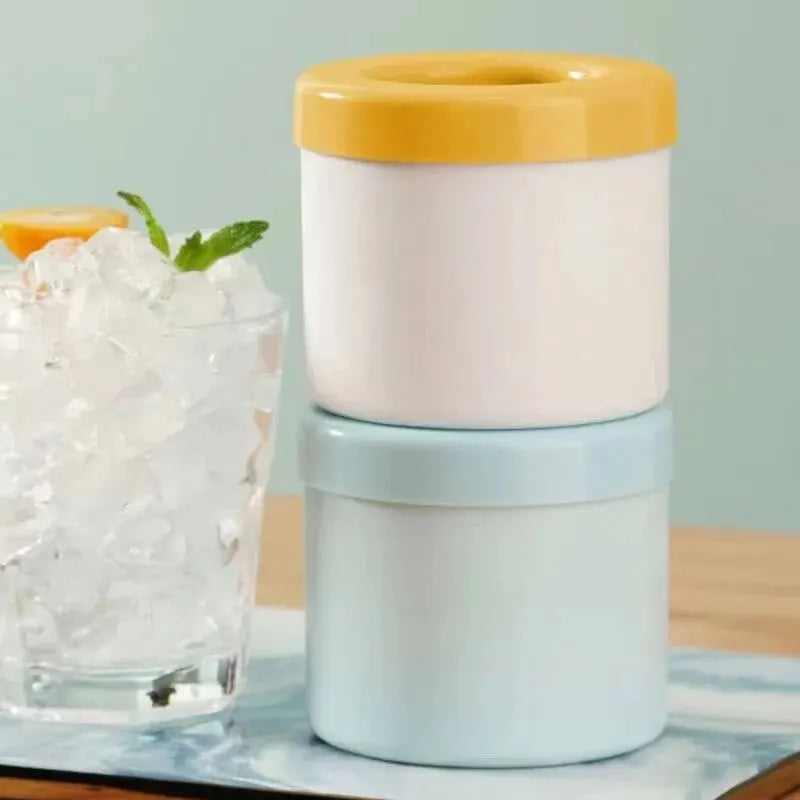 Molde de silicona para cubitos de hielo – Hielera redonda portátil para cócteles, whisky y bebidas