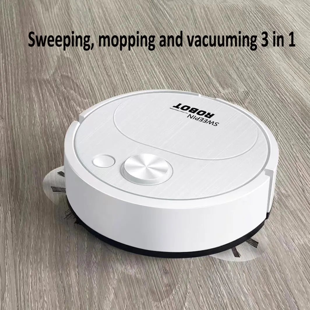Robot aspirador inteligente 3 en 1 – Mini aspiradora inalámbrica recargable por USB, succión 1500Pa, ideal para el hogar y la oficina