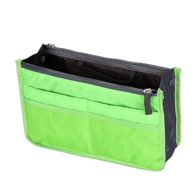 Bolsa organizadora de nailon – Neceser de viaje grande y ligero para maquillaje y cosméticos