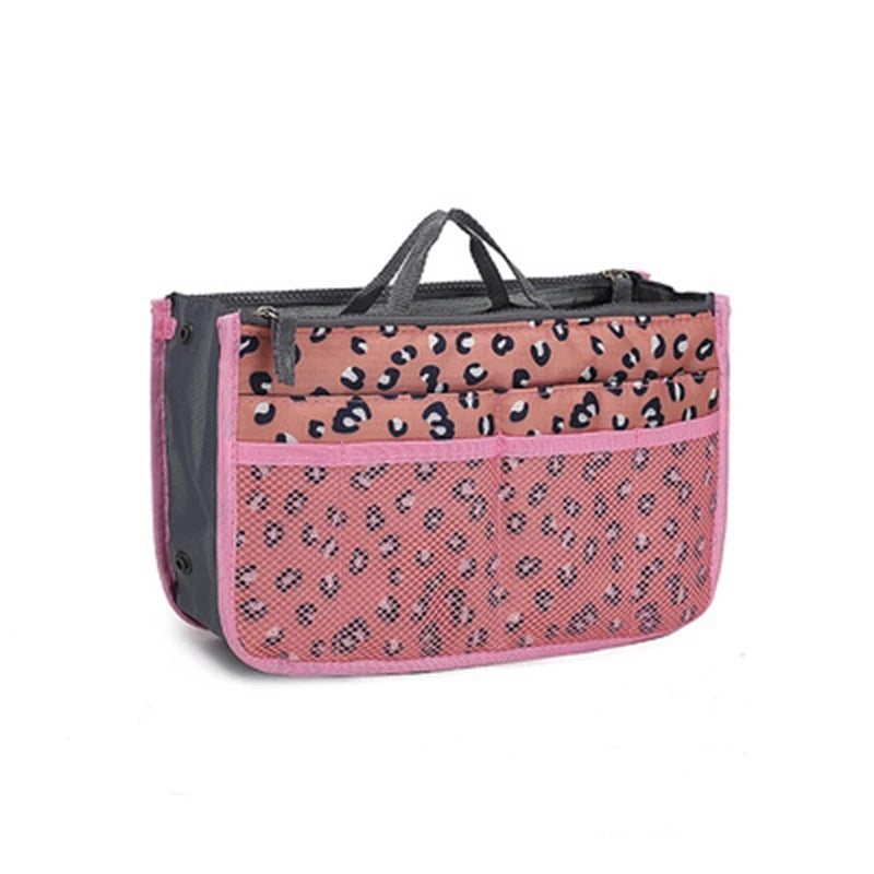 Bolsa organizadora de nailon – Neceser de viaje grande y ligero para maquillaje y cosméticos