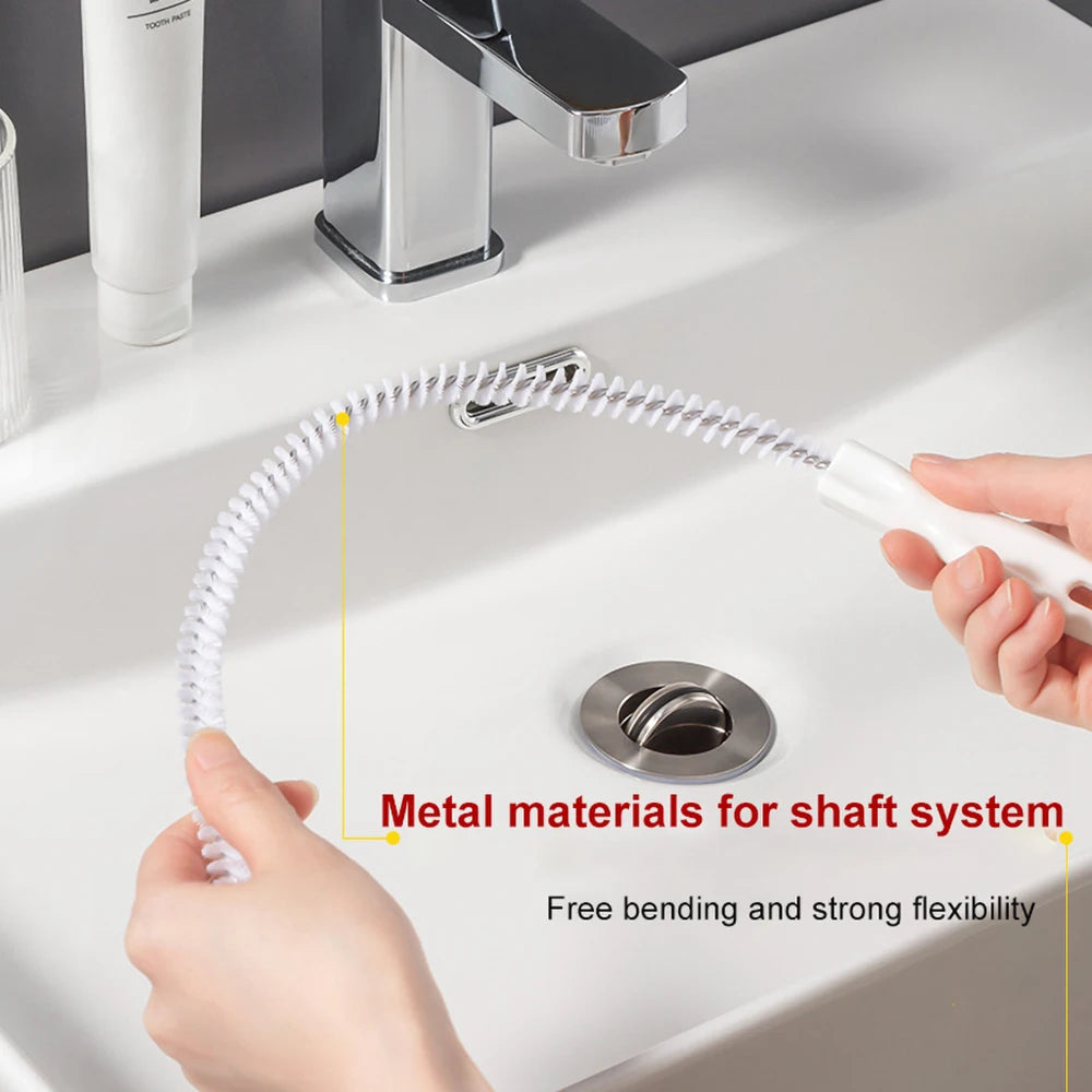 Flexible Pipe Dredging Brush – Sink and Drain Cleaning Tool