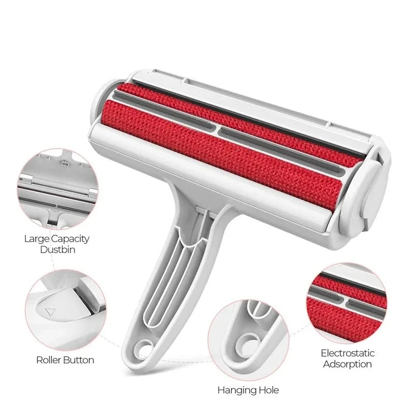 Pet Hair Remover Roller - Self-Cleaning & Reusable - Say goodbye to hair on sofas, beds, and carpets!