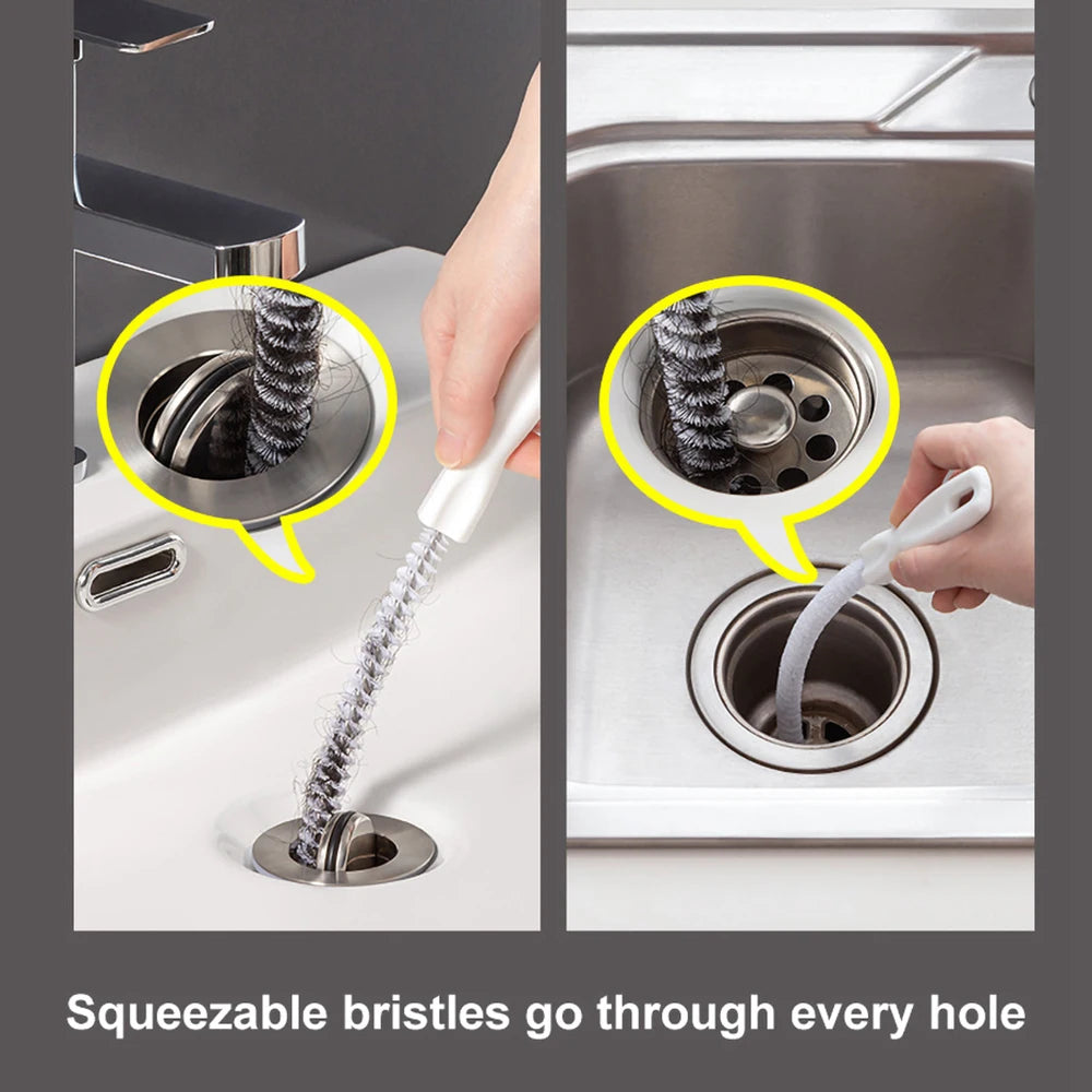 Flexible Pipe Dredging Brush – Sink and Drain Cleaning Tool