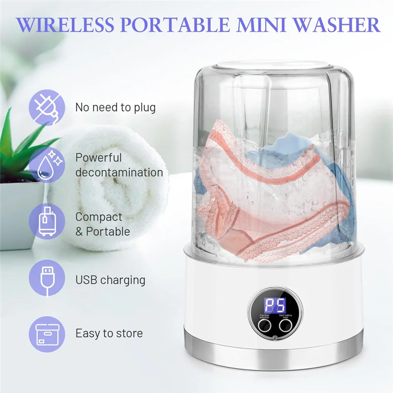 Mini Underwear Washing Machine – Compact, Rechargeable, and Deep Cleaning