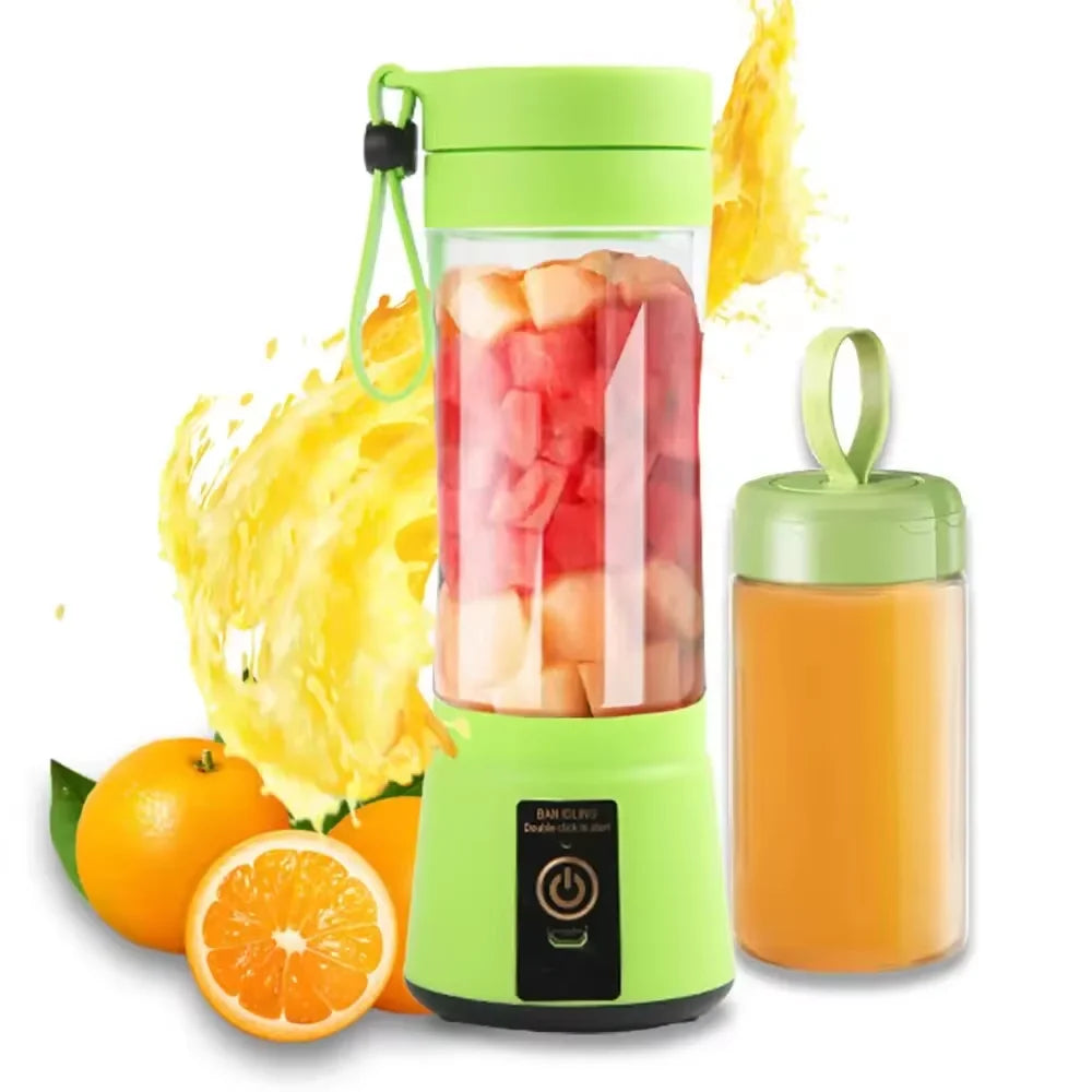 Mini exprimidor eléctrico portátil USB – Licuadora recargable para jugos, batidos, frutas y smoothies