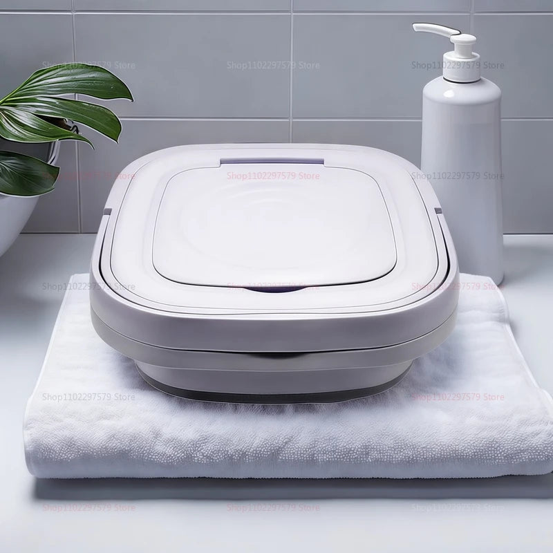 Lavadora Plegable Portátil 8L con Secador Giratorio