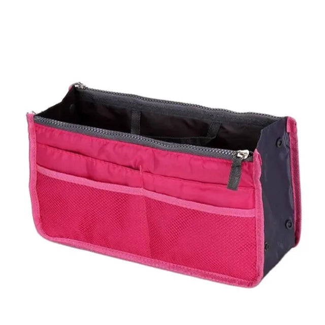 Bolsa organizadora de nailon – Neceser de viaje grande y ligero para maquillaje y cosméticos