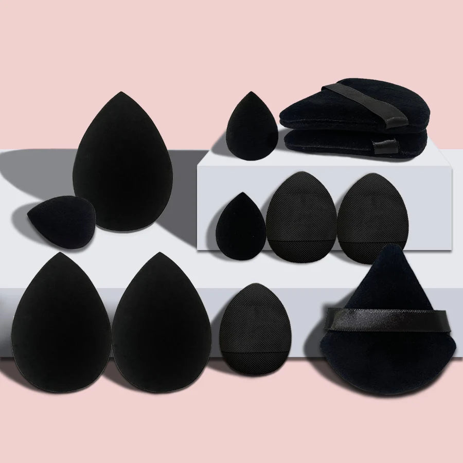 Set de Esponjas de Maquillaje 12 Piezas – Kit Completo para Principiantes y Profesionales