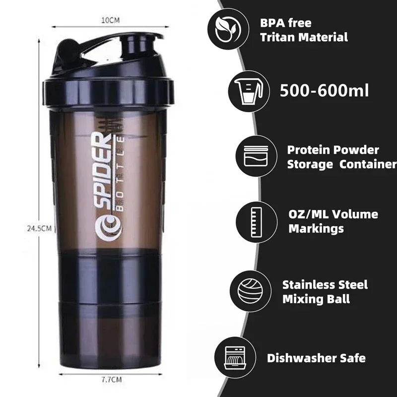 Taza Agitadora de Proteínas 500ml – Mezclas Perfectas Donde Vayas