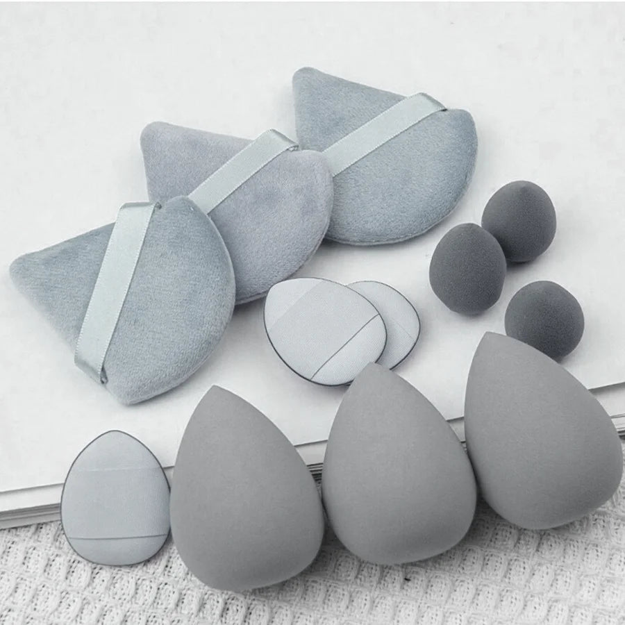 Set de Esponjas de Maquillaje 12 Piezas – Kit Completo para Principiantes y Profesionales