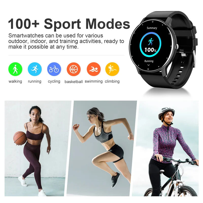 Reloj Inteligente LIGE Hombre y Mujer con Llamadas Bluetooth, Monitor de Salud, Deportivo, Pantalla Táctil, Compatible con iOS y Android, Resistente al Agua IP67
