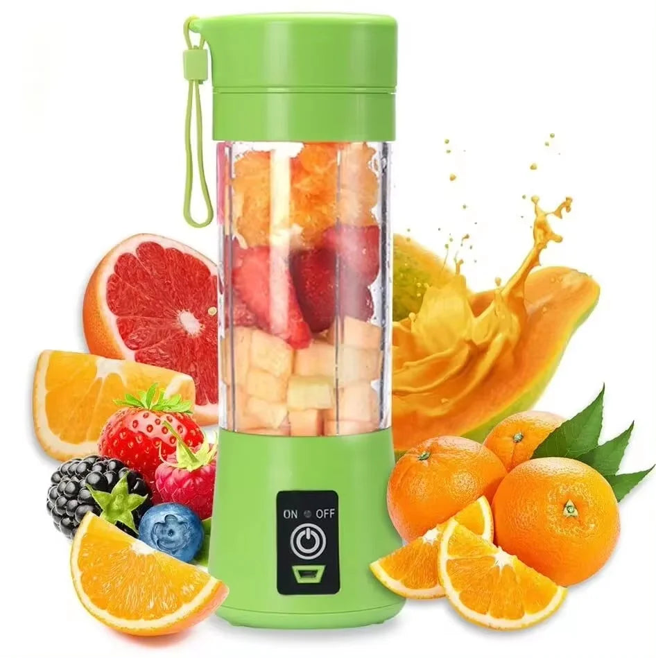 Mini exprimidor eléctrico portátil USB – Licuadora recargable para jugos, batidos, frutas y smoothies