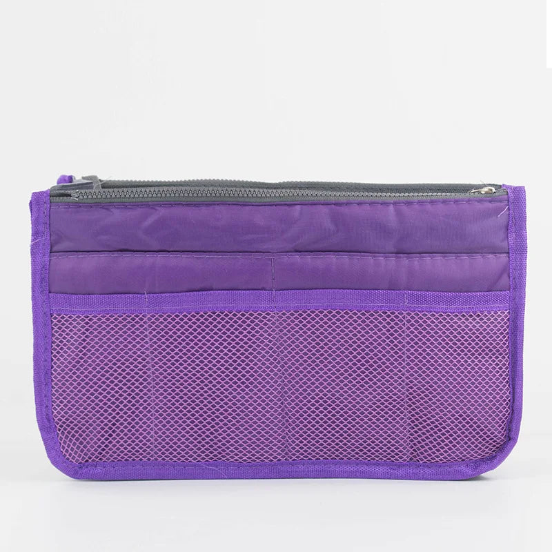 Bolsa organizadora de nailon – Neceser de viaje grande y ligero para maquillaje y cosméticos