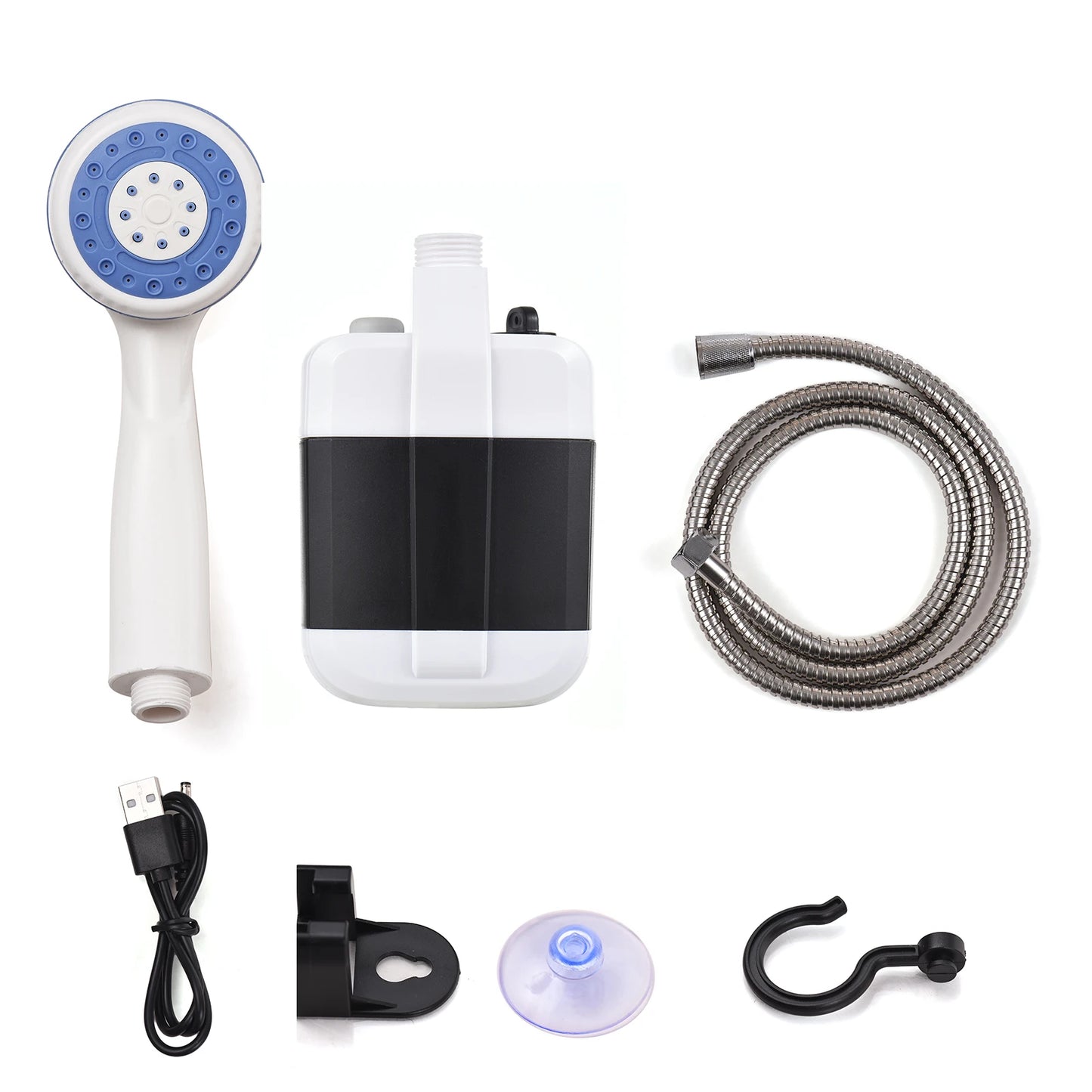 Ducha Eléctrica Portátil Recargable por USB – Bomba de Ducha para Camping, Mascotas, Lavado de Coches y Más