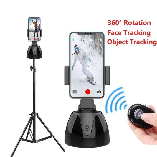 Automatic Smart Selfie Stick 360 Degree Rotation Mobile Phone Holder Face Tracking Shooting Camera Tripod for Video Recording