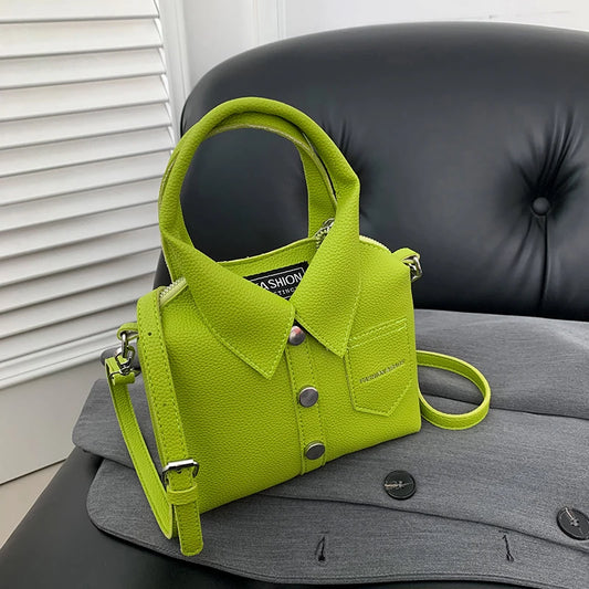 Square shoulder bag with shirt design – Casual and original wallet