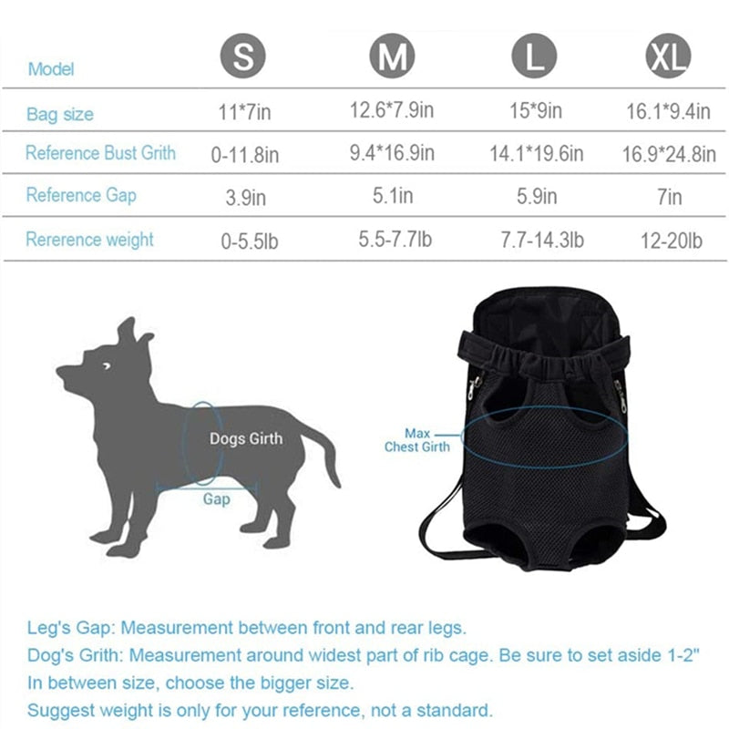 Carrier backpack for dogs and cats