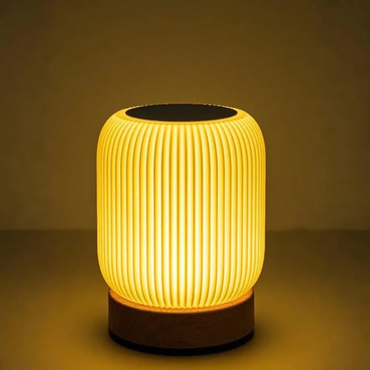 Lámpara de noche LED con control táctil – Luz de escritorio USB portátil para dormitorio, sala de estar y camping