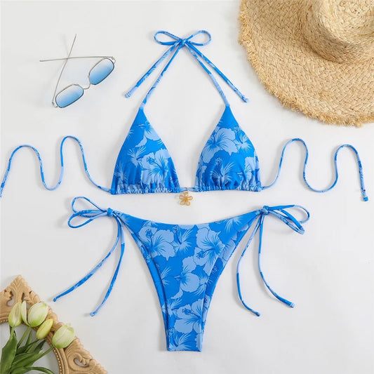 Bikini Floral-Sensualidad, estilo y ajuste perfecto