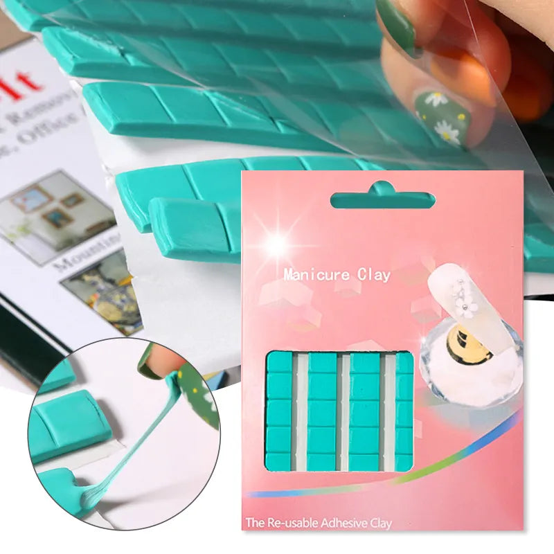 Reusable Sticky Gel Nail Art Practice Display Stand