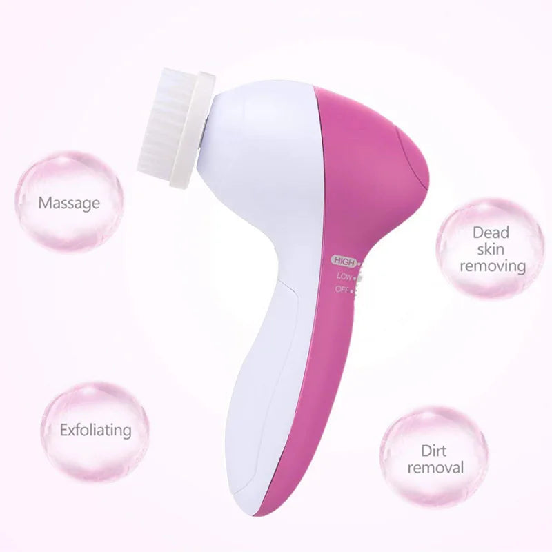5 in 1 Silicone Cleanser Deep Cleanser Pore Cleaner Face Massage