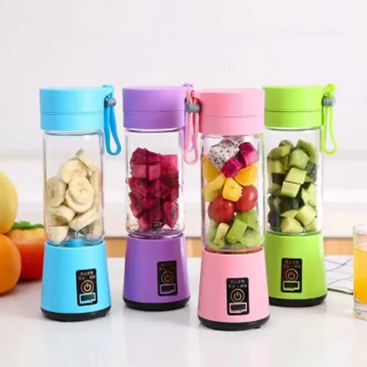 Mini exprimidor eléctrico portátil USB – Licuadora recargable para jugos, batidos, frutas y smoothies