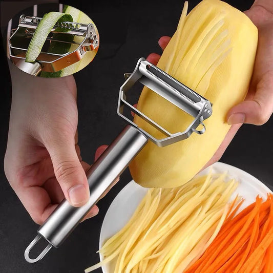 Multifunction Fruit and Vegetable Peeler – Double Stainless Steel Head